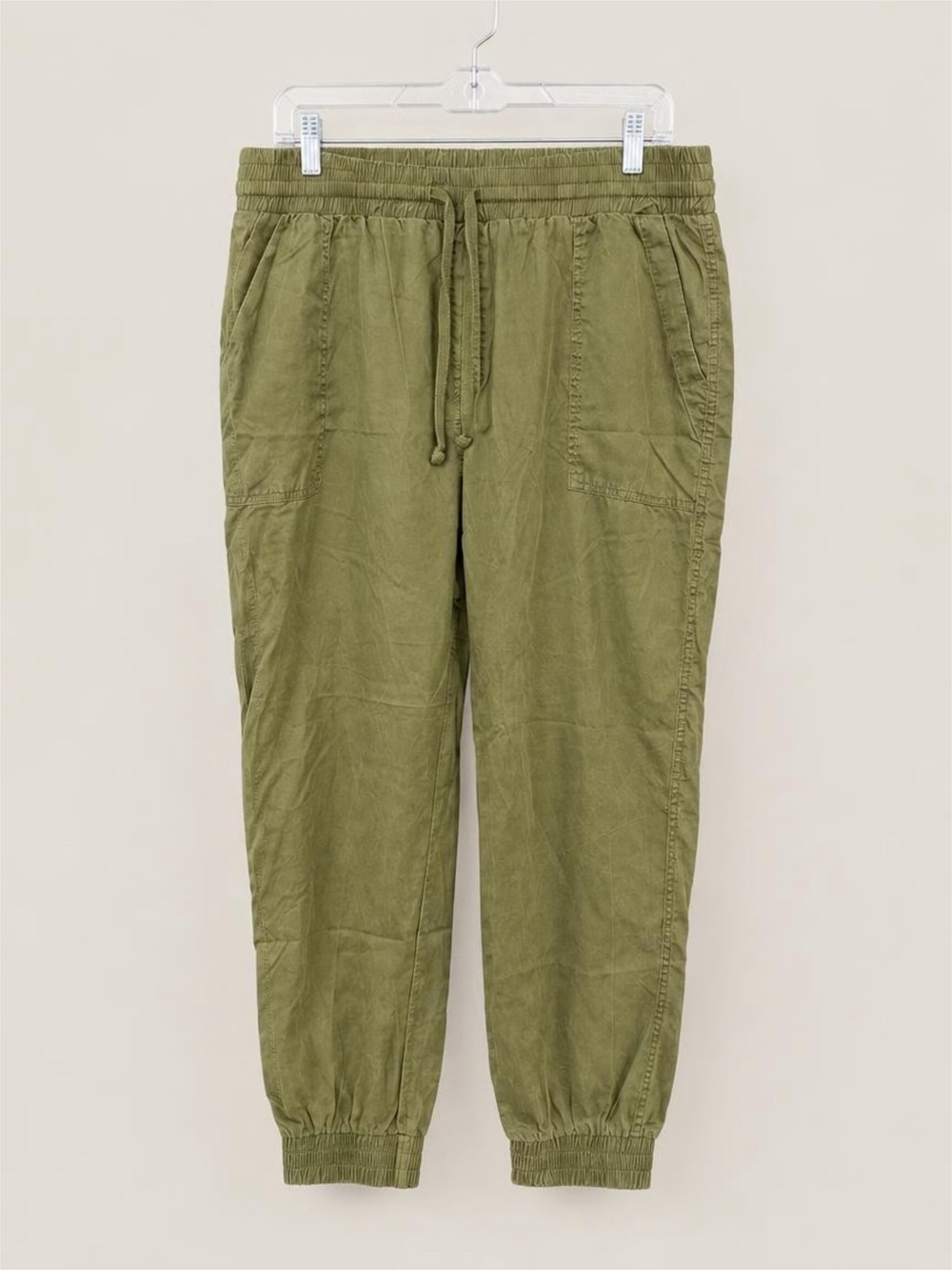 a new day Olive Green Drawstring Jogger Pants - XXL